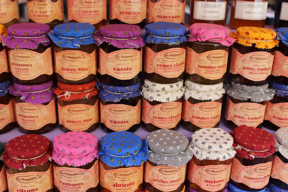 Jams at Cours Saleya in Nice, France