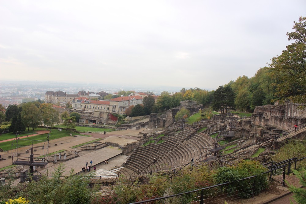 Roman amphitheater in Lyon, France