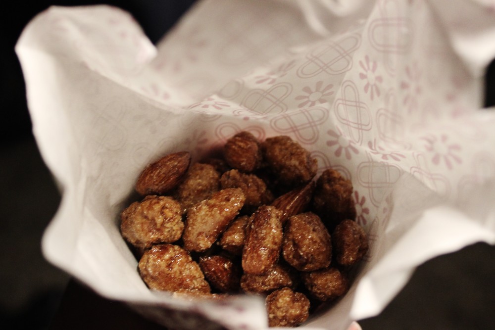 Roasted nuts at Christkindlmarket in Chicago