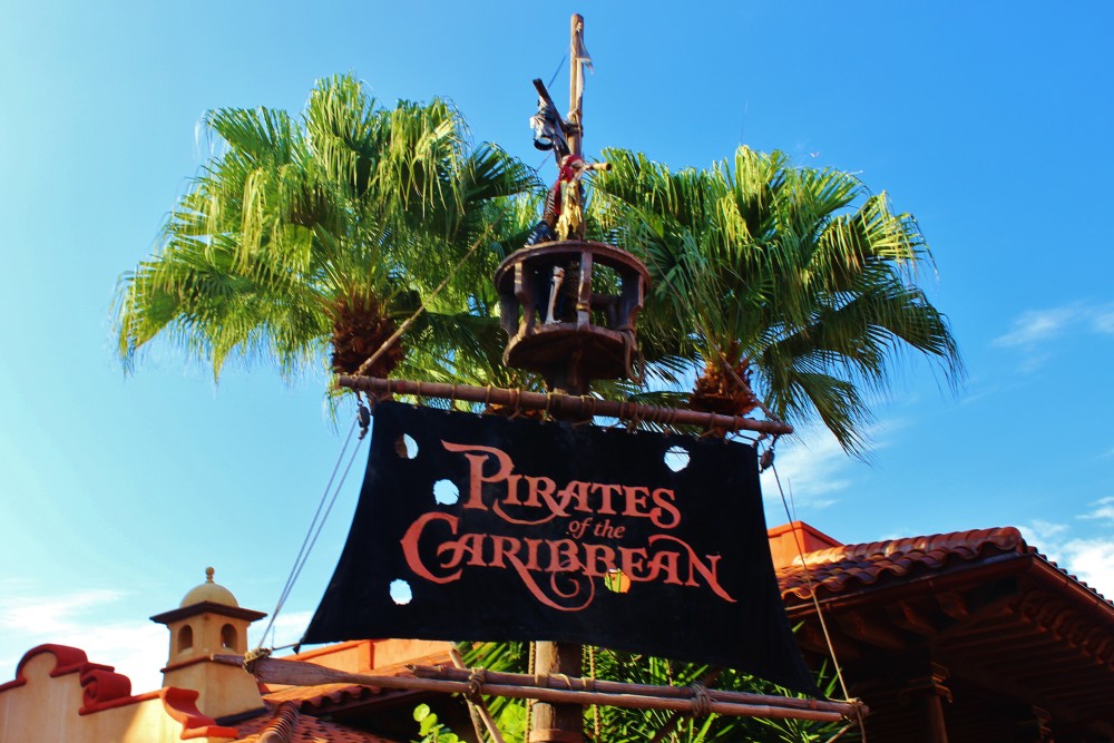 Magic Kingdom, Pirates of the Caribbean entrance sign