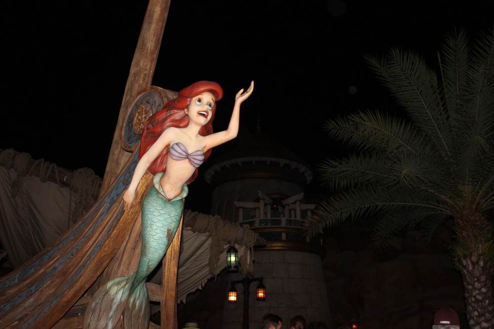 Little Mermaid Under the Sea ride entrance at Magic Kingdom