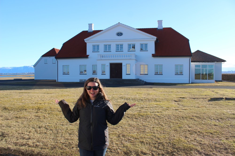 No one guard's Iceland's President's House in Iceland