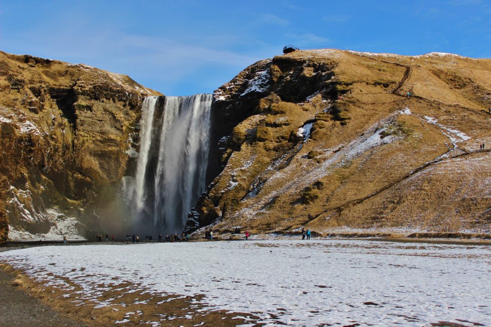 Skogafoss waterfall on Iceland's South Coast