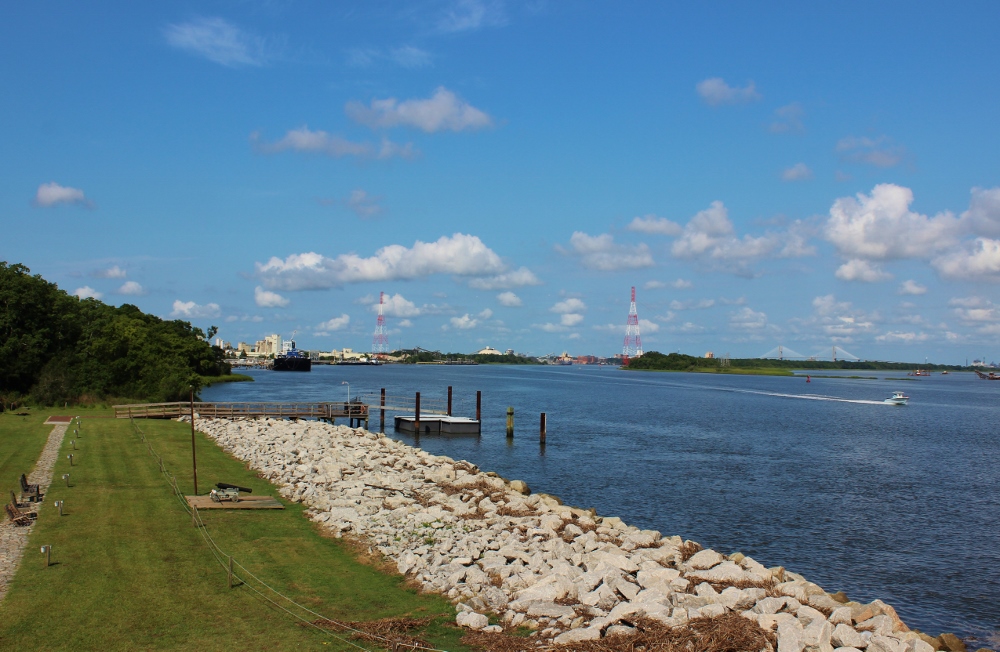 View from Fort James Jackson