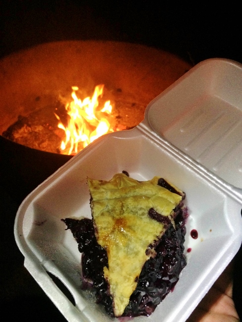 Blueberry Pie at Seawall Campground