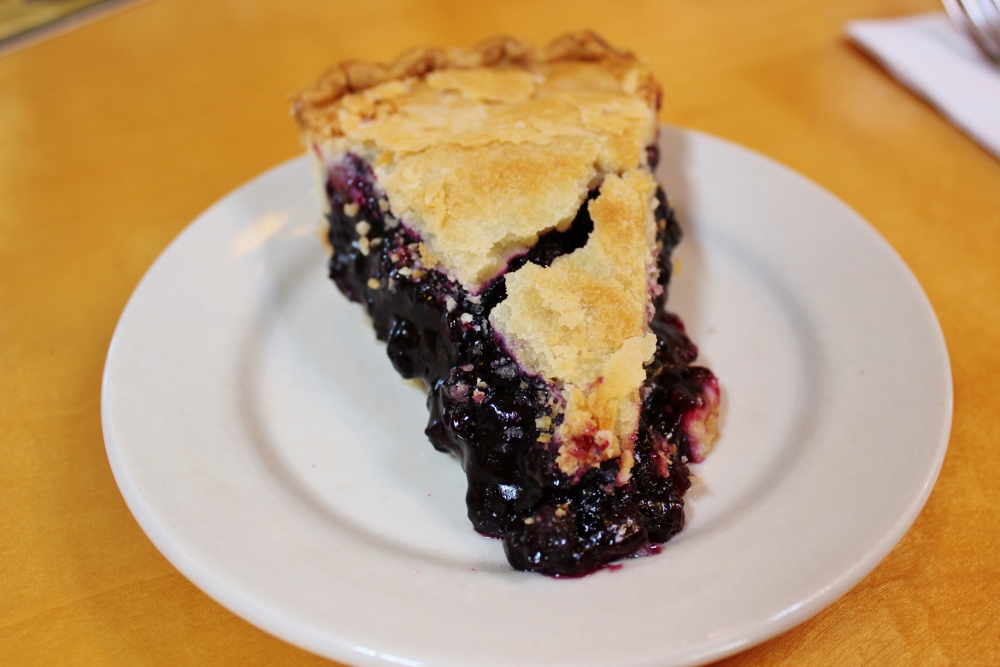 Blueberry Pie at West Street Cafe in Bar Harbor, Maine