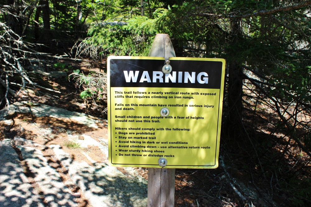 The Beehive Trail in Acadia National Park