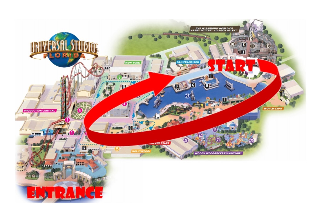 Universal Studios Orlando Map