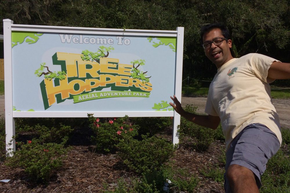 TreeHoppers Entrance Sign