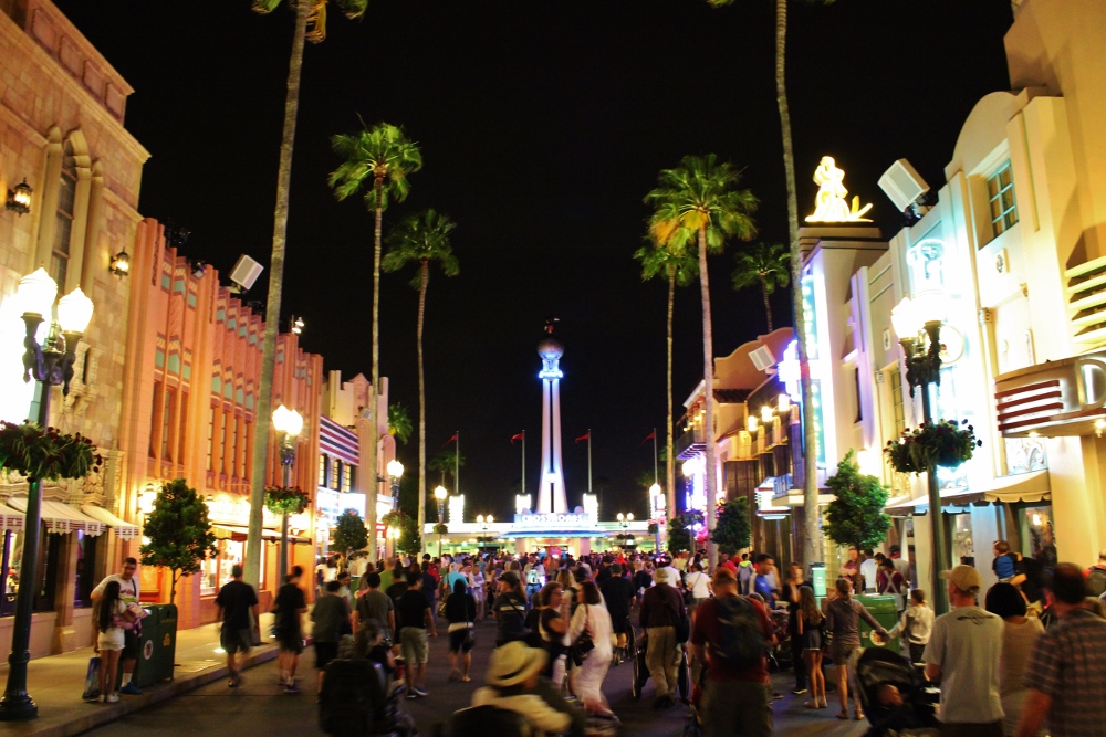 Disney Hollywood Studios at night