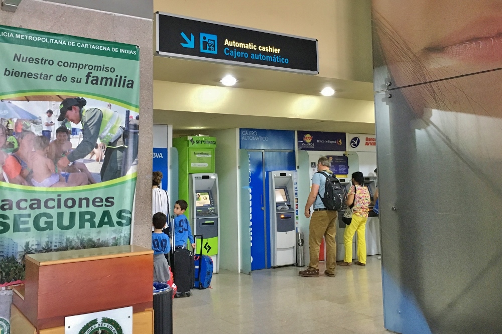 Hidden ATMs at Cartagena Airport
