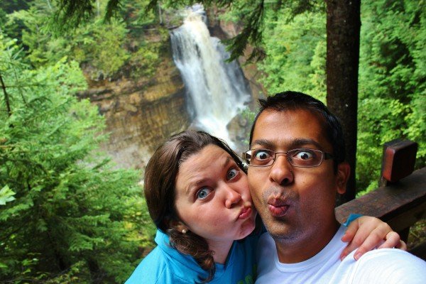 Tips for traveling as a couple: Be goofy and laugh