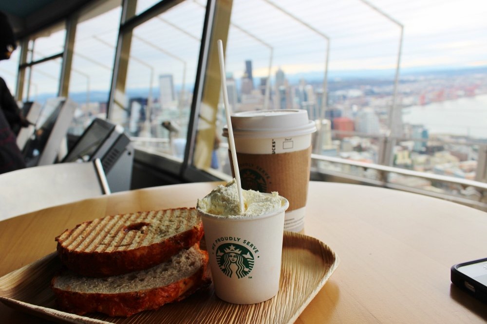 Starbucks on the Space Needle - Seattle Eats