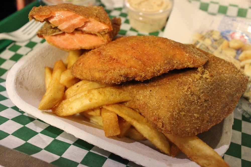 Seattle Eats - Salmon Fish and Chips at Emerald City Fish and Chips