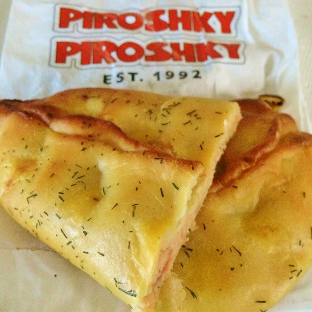 Seattle Eats - Smoked Salmon Pate Piroshky from Piroshky Piroshky Bakery